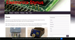 Desktop Screenshot of en.elektronicastynus.be